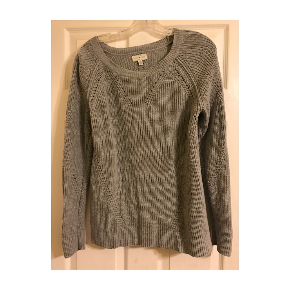 Grey Lucky Brand Pullover Sweater